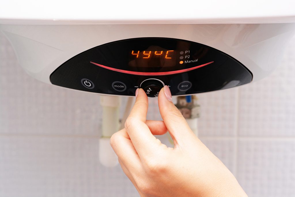 Regeling van de temperatuur van de boiler.